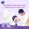 Vinda Cotton-Soft Embossed S-Size Facial Tissues, 24 x 100 Pulls