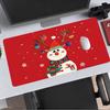 Christmas Extended Gaming Mouse Pad with Stitched Edges NonSlip Rubber Base Waterproof Desk Mat for Computer Laptop Office Gaming