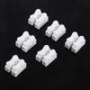 Quick Terminal, 100pcs Quick Splice Wire Terminals T-Tap Self-Stripping 10A 220V 2 Pin Push Quick Wire Cable Connector White Wiring Terminal Male