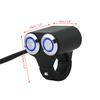 Universeller 7/8" 22mm Aluminiumlegierung Motorrad Lenker Schalter Kopflicht Warnblinker Nebelscheinwerfer EIN/AUS Blaue LED Momentkontakt