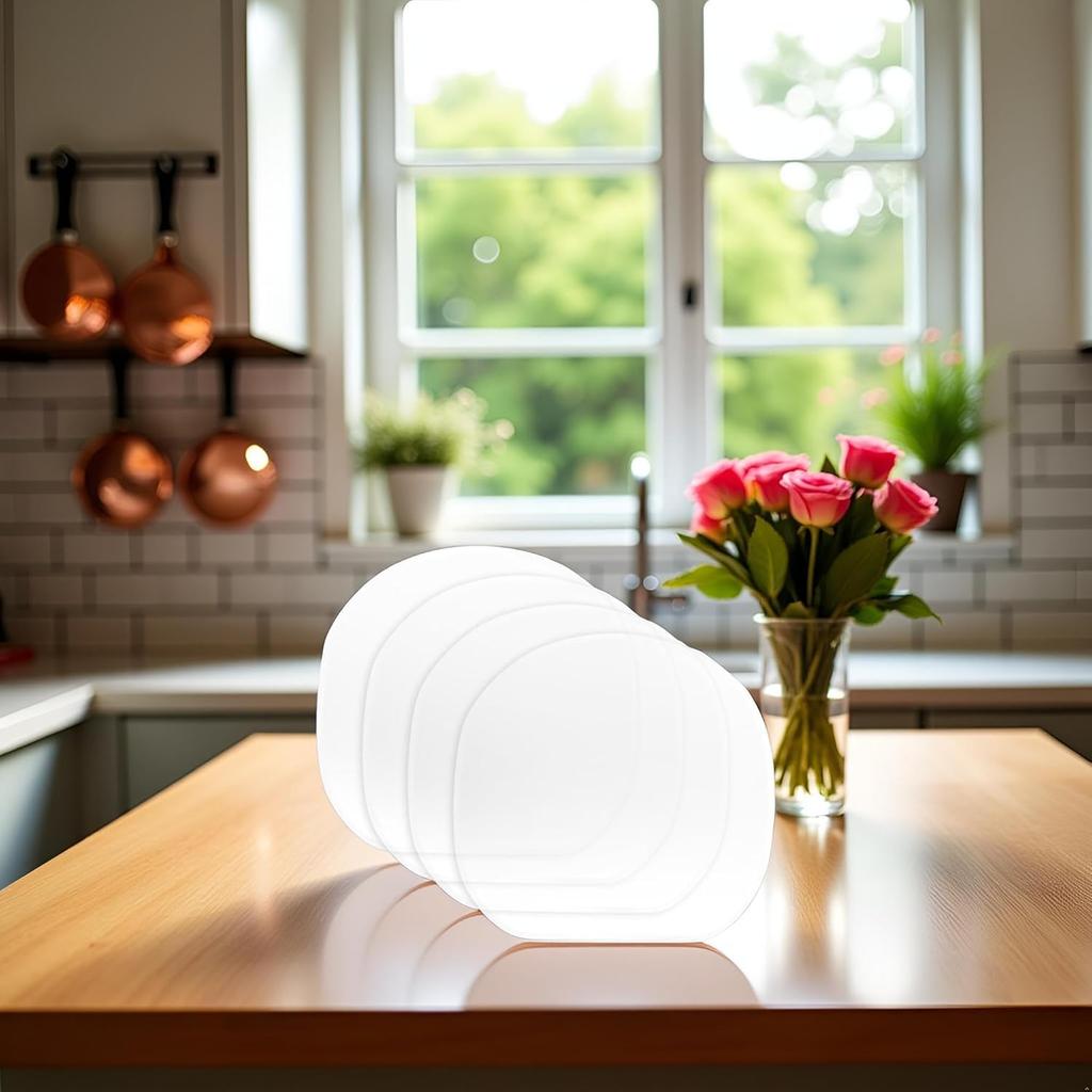 Transparent Table Tennis Racket Adhesive Protective Table Tennis Rubber Table Tennis Racket Maintenance Table Tennis 4 Pieces Film, Protector, Cover,