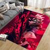 Asta Black Clover Home Sofa Decoration for Living Room & Bedroom, Non‑Slip Play Flannel Floor Mat for Game Room