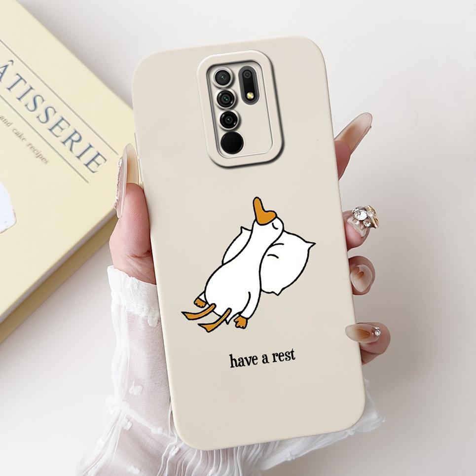 For Xiaomi Redmi 9 9a 9C NFC 9T 9 Power 9 Prime Phone Cases Cover Flowe Rabbit Panda Avocado Soft Silicone Protective Bumper