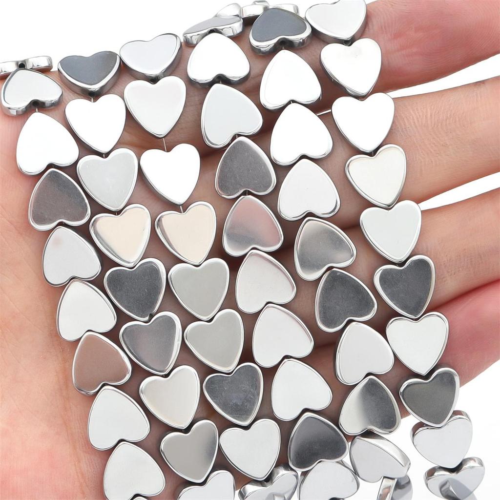 Koraliki z kamienia naturalnego Czarny kamień żółciowy z prostym otworem Brzoskwiniowe koraliki w kształcie serca do tworzenia biżuterii DIY Bransoletka Naszyjnik Anklet