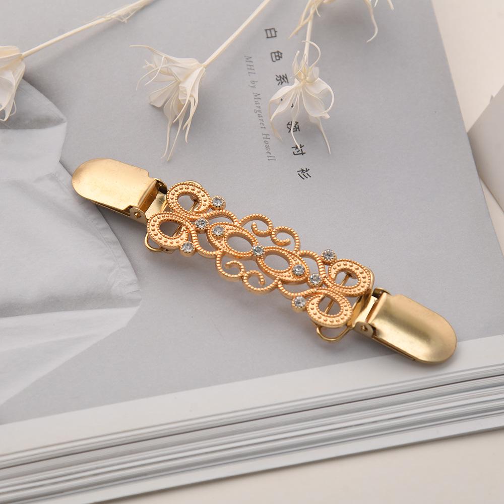 Broșă Vortex Retro Aliaj European și American Cataramă Eșarfă Clip Pulover Clip Guler Cardigan