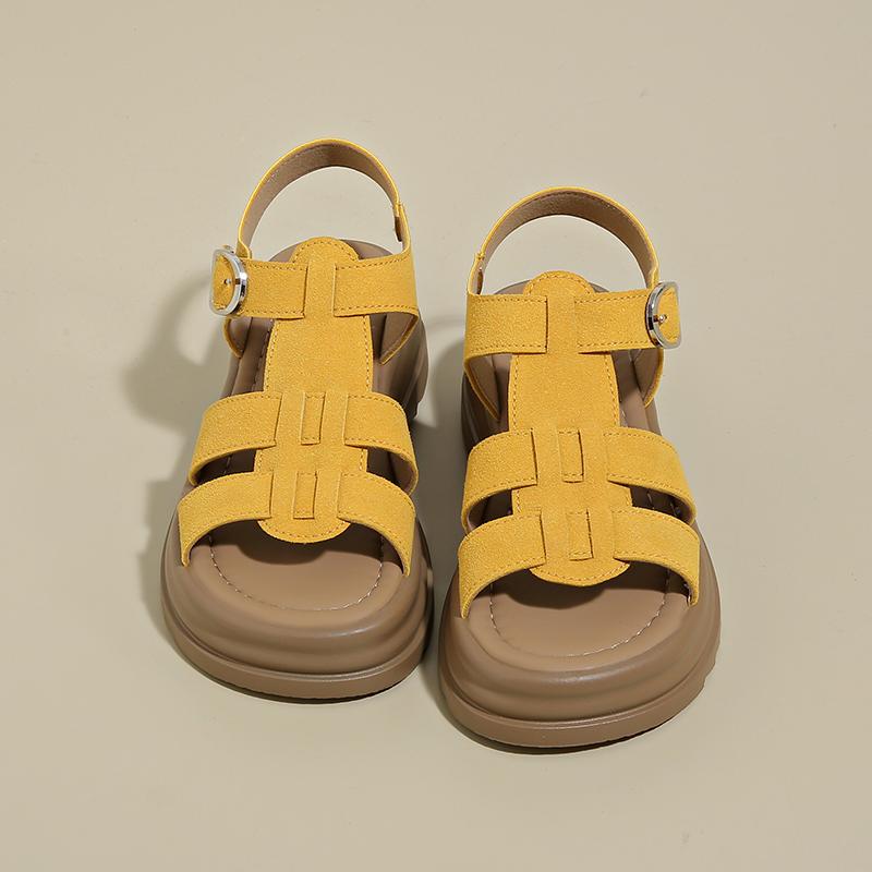 Fashion 2025 Woman New Popular Buckle Design Shoes Trend Casual Platform Sandal Non-slip Outdoor Sandals Unique Fashion Sandal