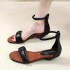 Fashion Heeled Sandals Women Leopard Chunky Shoes Fashion Designer New 2025 Summer Slippers Trend Casual Walking Zapatillas De Mujer