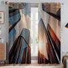 Modern Minimalist City Building 3D Printed Curtains Street View Night View Neon Hand-Painted Living Room Bedroom Custom Curtains