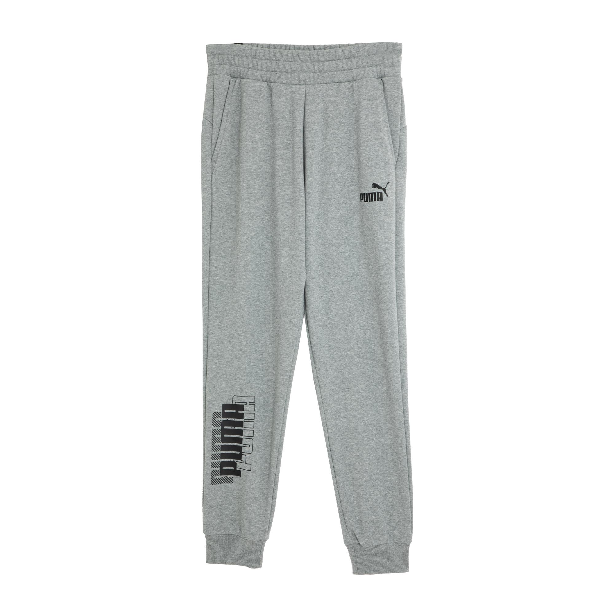 

Puma Power Logo Sweatpants Men Bottoms Gray 683435-03 S