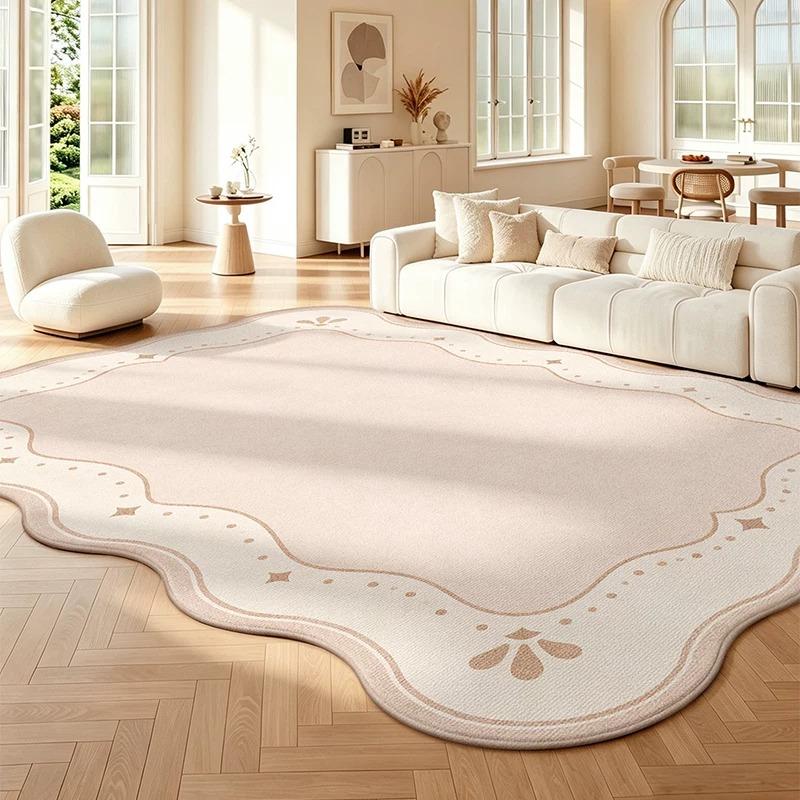 Living Room Carpet Stain-resistant Wear-resistant Floor Mat Minimalist Geometric Irregular Rug Large Size Home Decoration Rugs