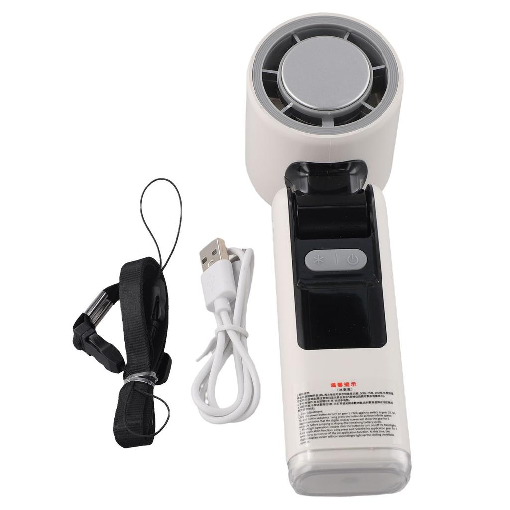 Mini Handheld Cooling Device Portable Handheld Fan White Mini USB Fan Travel Fan Compact Design Lightweight Fan