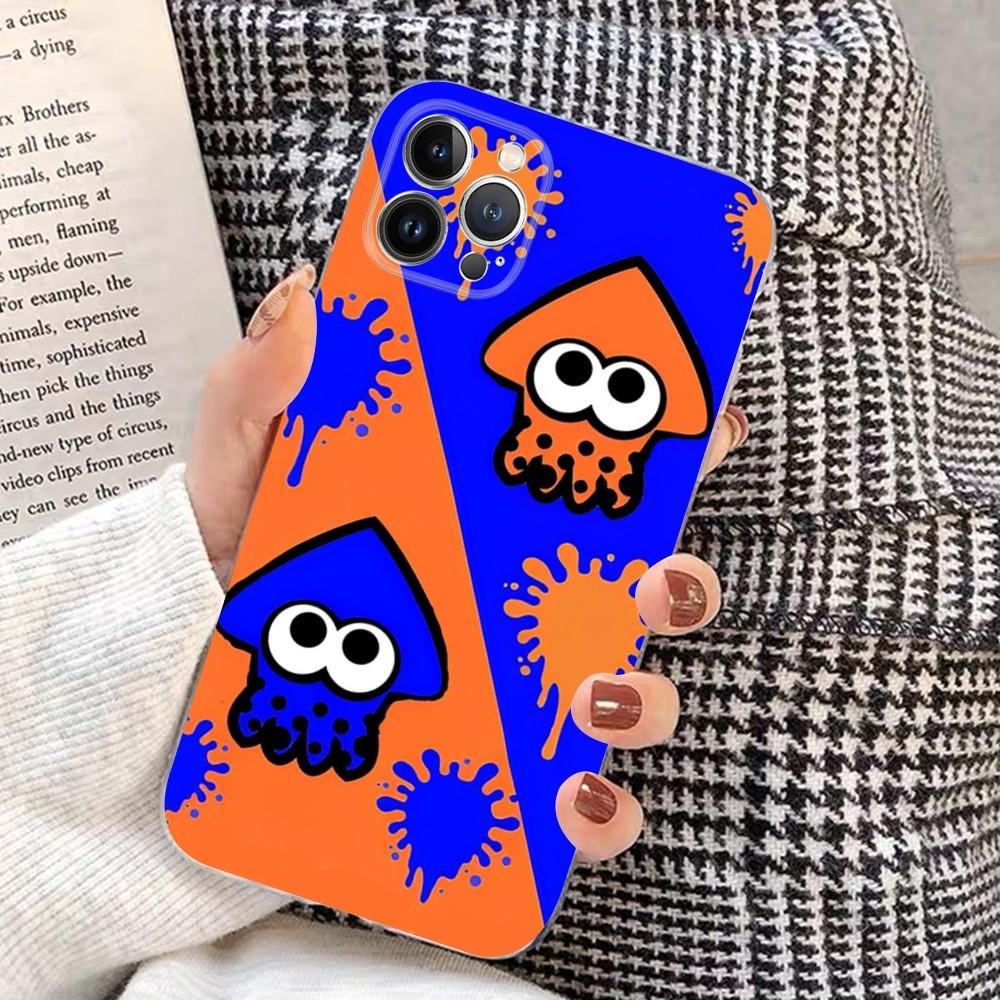 J-jogo GAME S-SplatoonS Phone Case For iPhone 15 14 11 12 13 Mini Pro XS Max Cover 6 7 8 Plus X XR SE 2020 Funda Shell