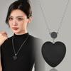 Wooden Wood Love Long Autumn And Winter Necklace Women'S Fashion Versatile Bead Chain Sweater Chain