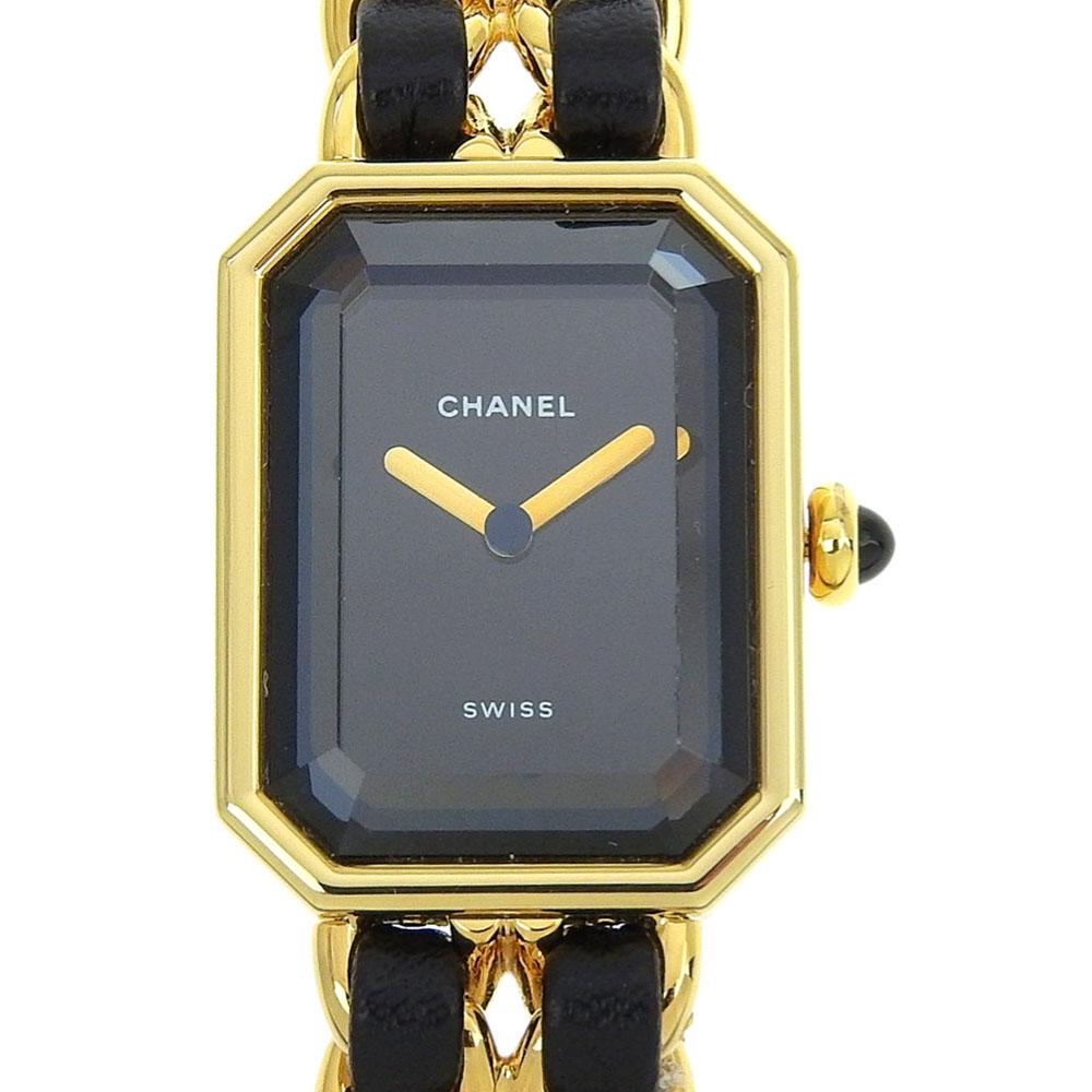 

CHANEL Premiere S Watches H0001 blackDial Plated Gold/leather Quartz Analog display Women Used