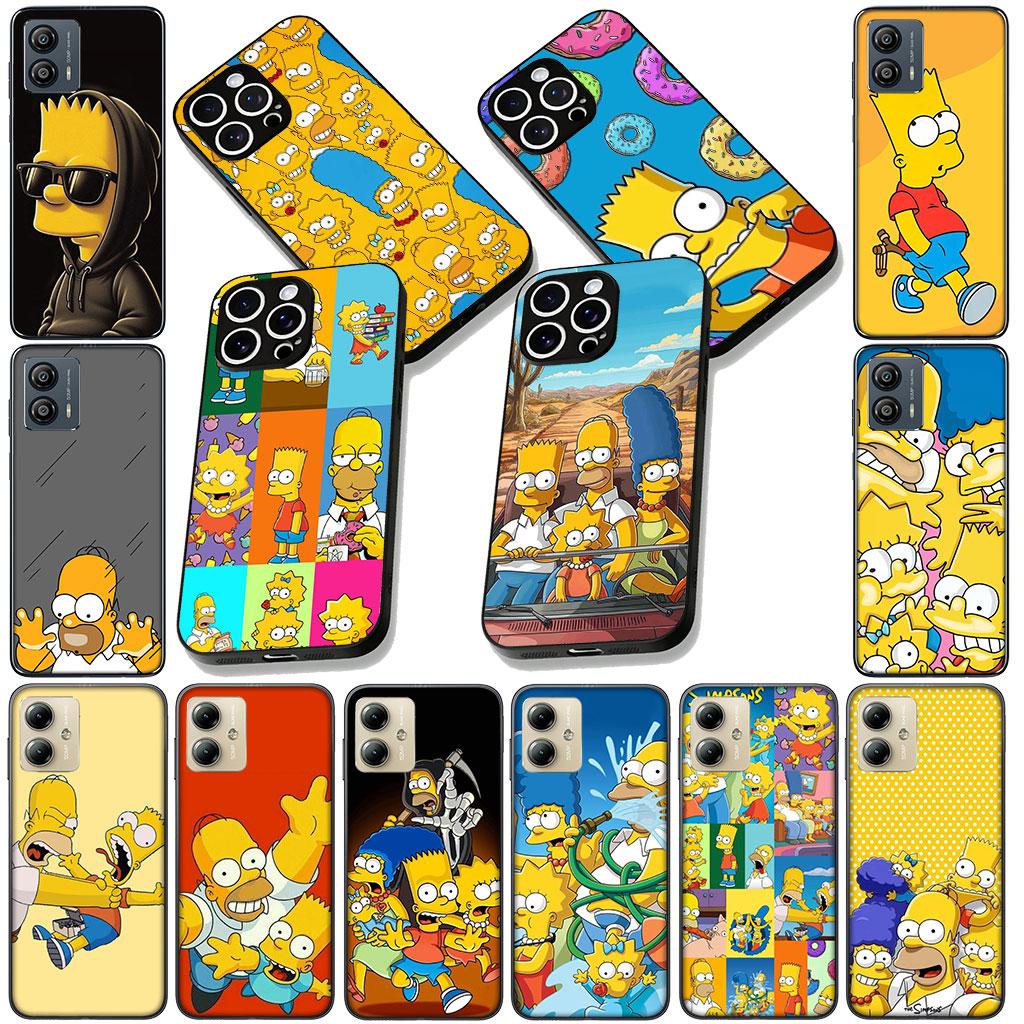 Handyhülle für Motorola Moto Edge 50 30 Fusion 40 NEO Ultra Pro E14 G20 E15 G35 G84 G13 G53 Hülle Der Hintergrund S-Simpsons-Anime