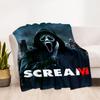 1pc ScreamHorror Outdoor Blanket Lightweight Flannel, Soft & Warm, All Season Use for Sofa, Outdoor, Camping, Living Room, Office, Chair