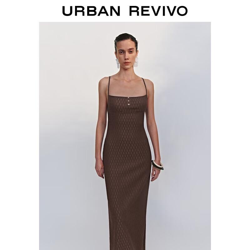 

UR 2025 Autumn Textured Back Slit Cami Dress M