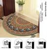 1PC Retro Door Rug Semi-circular Floor Mat Entrance Door Rugs Non-slip Absorbent Bathroom Mat Room Home Decoration Hogar Tapete