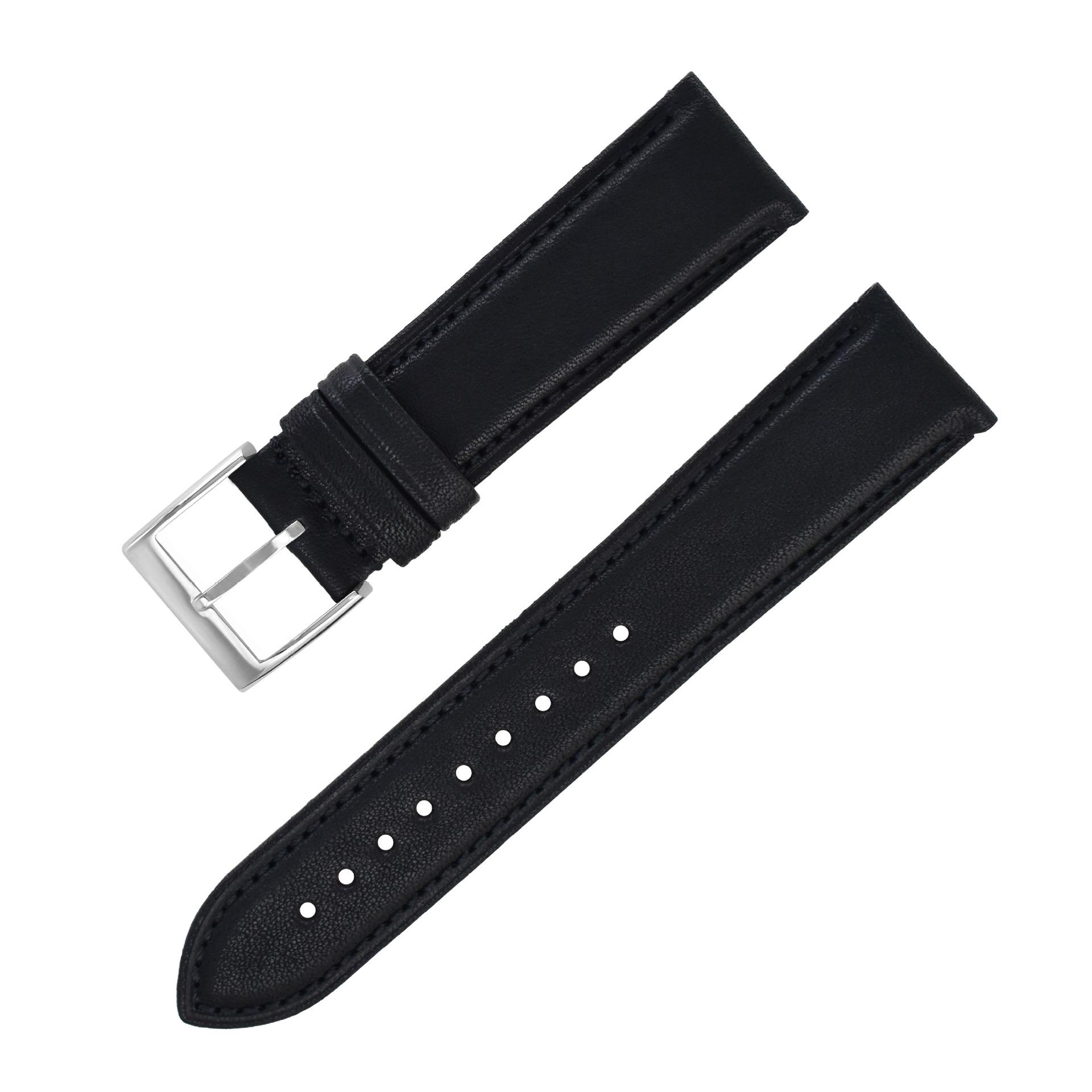 Strap, Vegetable Tanned Leather First Layer Soft Cowhide Genuine Leather Watch Strap, Waterproof 22Mm Men S And Women S Strap Accessories 18mm