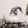 Christmas Faceless Doll Gnome Ornaments LED Light Plush Knitting Crafts Pendant Decor Christmas Decorations for Home Kids Gift