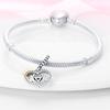 Genuine Charm Copper Love Heart Bead Fits Charm Plata Bracelet For Women Women Jewellery Crafting DoItYourself