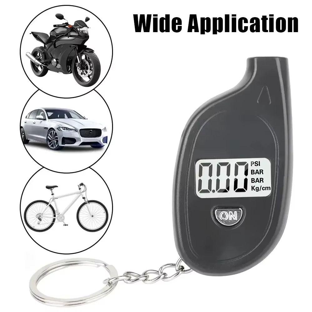 Mini Size Tire Pressure Meter Keychain Style Digital LCD Display  Vehicle Maintenance
