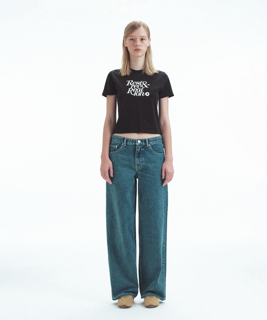 REST&RECREATION Basic Logo T-Shirt - Black