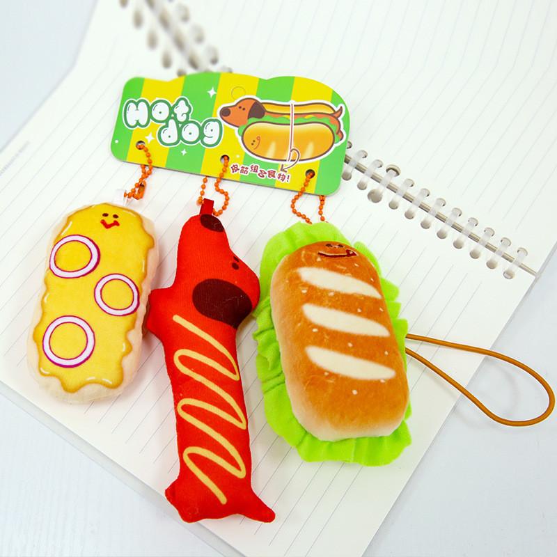 Simulated Dog Hot Plush Toy Cartoon Doll Keychain Backpack Pendant Gift Holiday