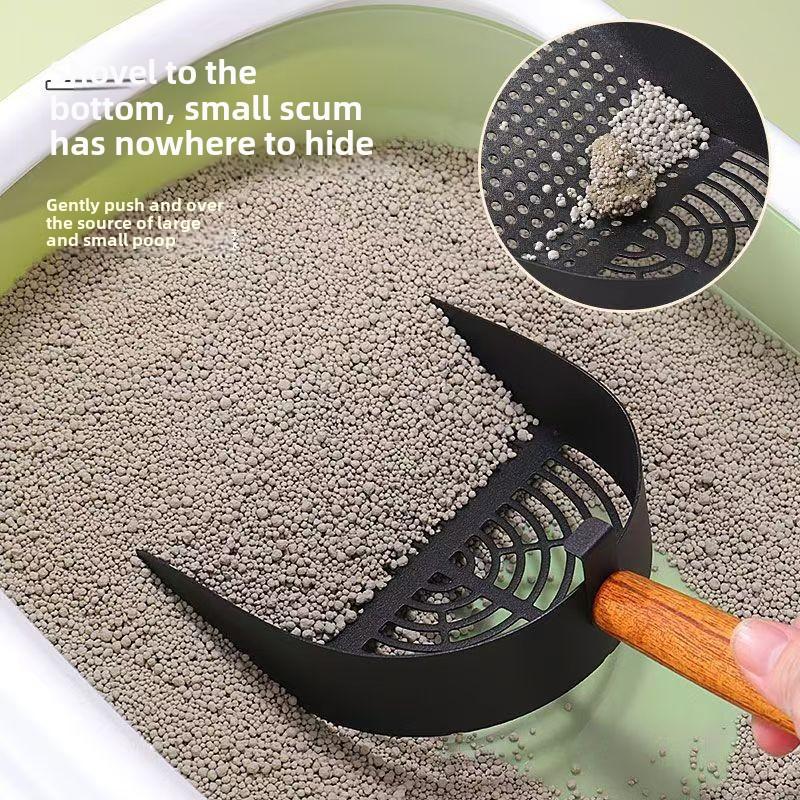 Stainless Steel Cat Litter Scoop Long Handle Pet Waste Shovel Cleaning Tool Toilet Garbage Picker Litter Box Cats Supplies