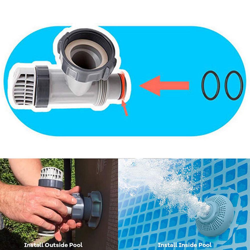 2 Stück Gummidichtung für Intex 10745 Für P6029 Schwimmbadleiter Dichtung Ersatzteile Poolzubehör