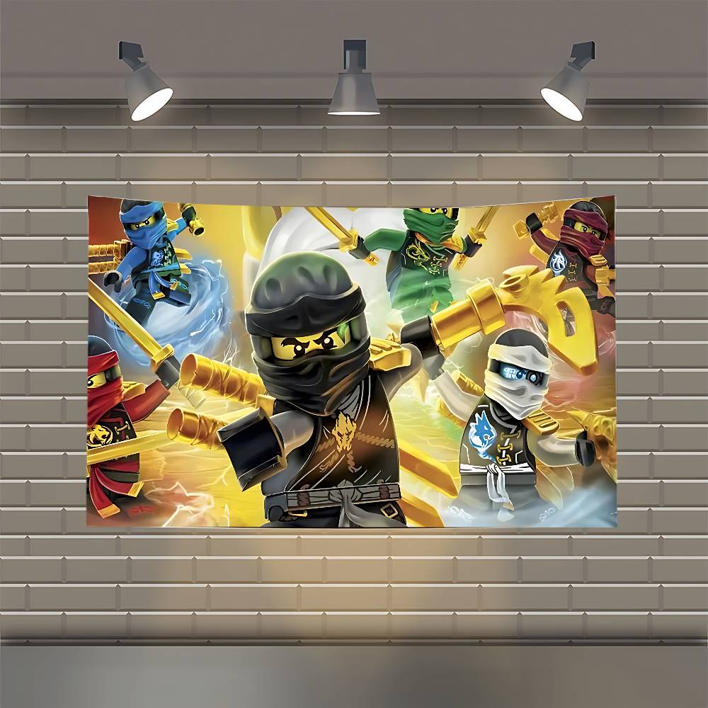 Cartoon LLego NNinjago MMasters Of SSpinjitzu Flag Flags Personalized Items Flags For Bedrooms Home Tapestry