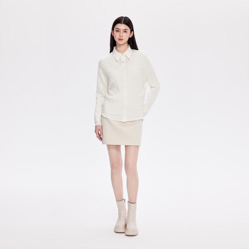 FivePlus Women's V-Neck Long Sleeve Knit Top