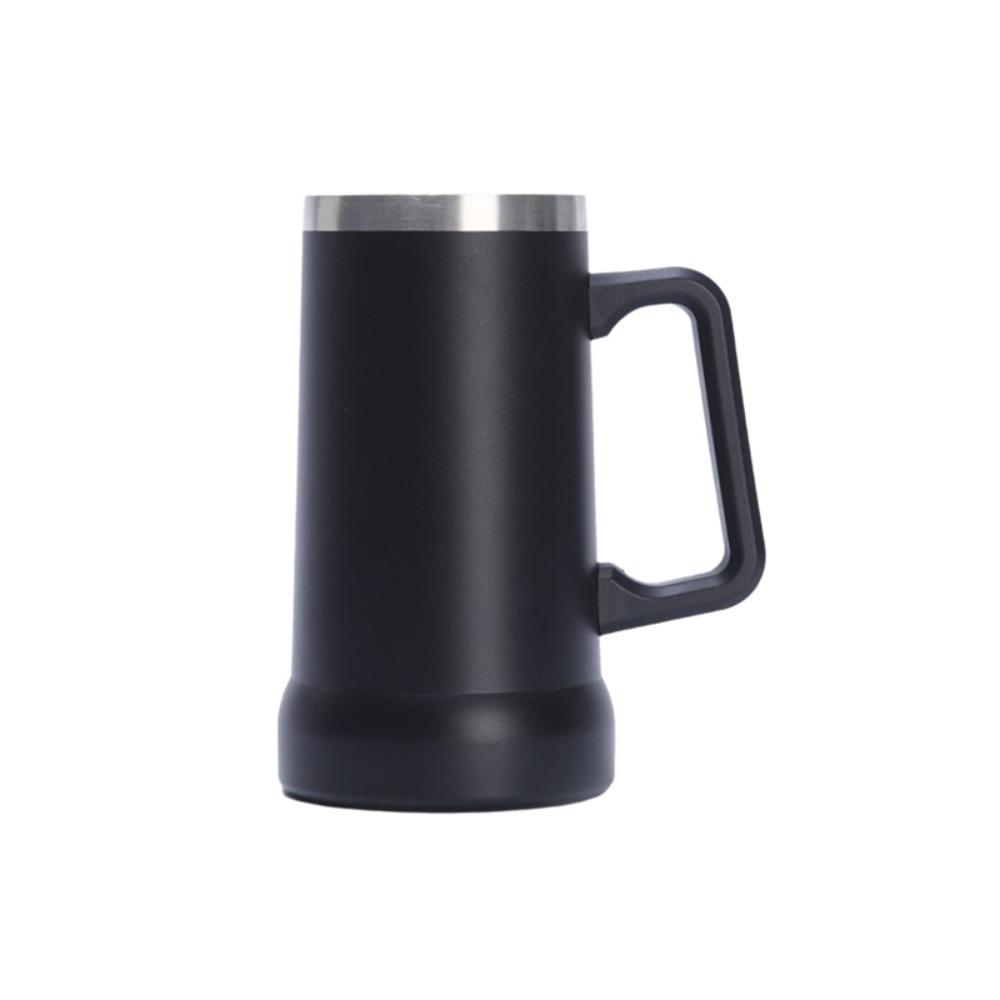 

Big Capacity Thermal Drink Mug 24 OZ Thermos Cup Household Beer Cup Summer чёрный
