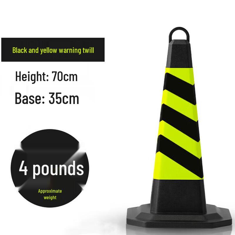 AK Thickened Reflective Rubber Traffic Cone