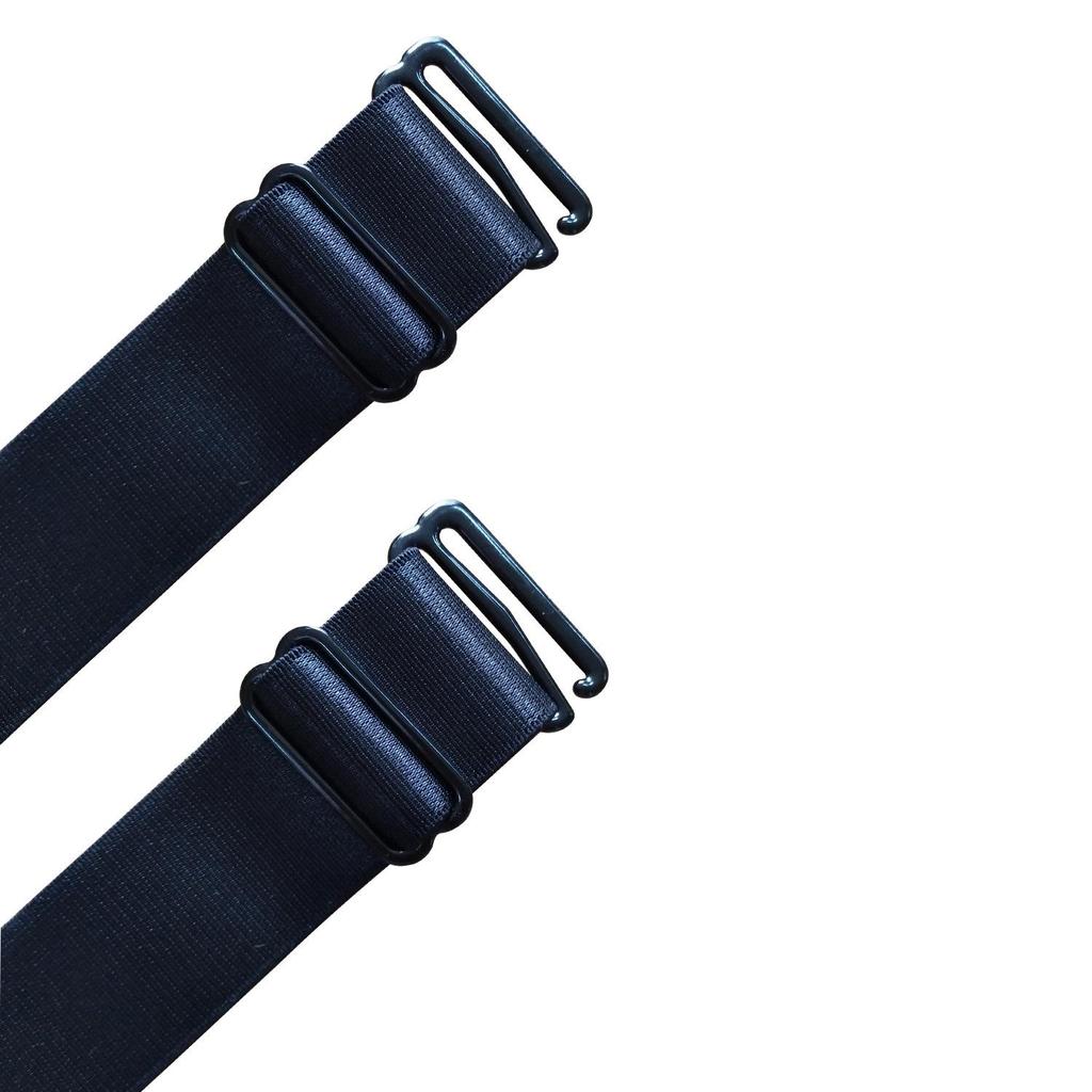 Men's Nylon Garter Belt: Wrinkle-Resistant Black Shirt Leg Ring