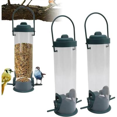 Bird Feeder Tube Bird Feeders Hanging Wild Bird Seed Feeder Hanging Bird Tableware for Outdoor Garden Paddock Bird Feeding Tool