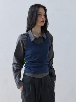 Letual Halterneck T-Shirt_Navy