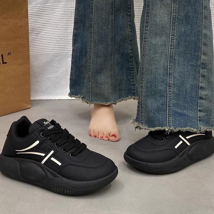 Platform Dad Shoes Women 2025 New Spring and Autumn Casual Sports Shoes Versatile Running Lightweight Board Shoes Student Soft Sole