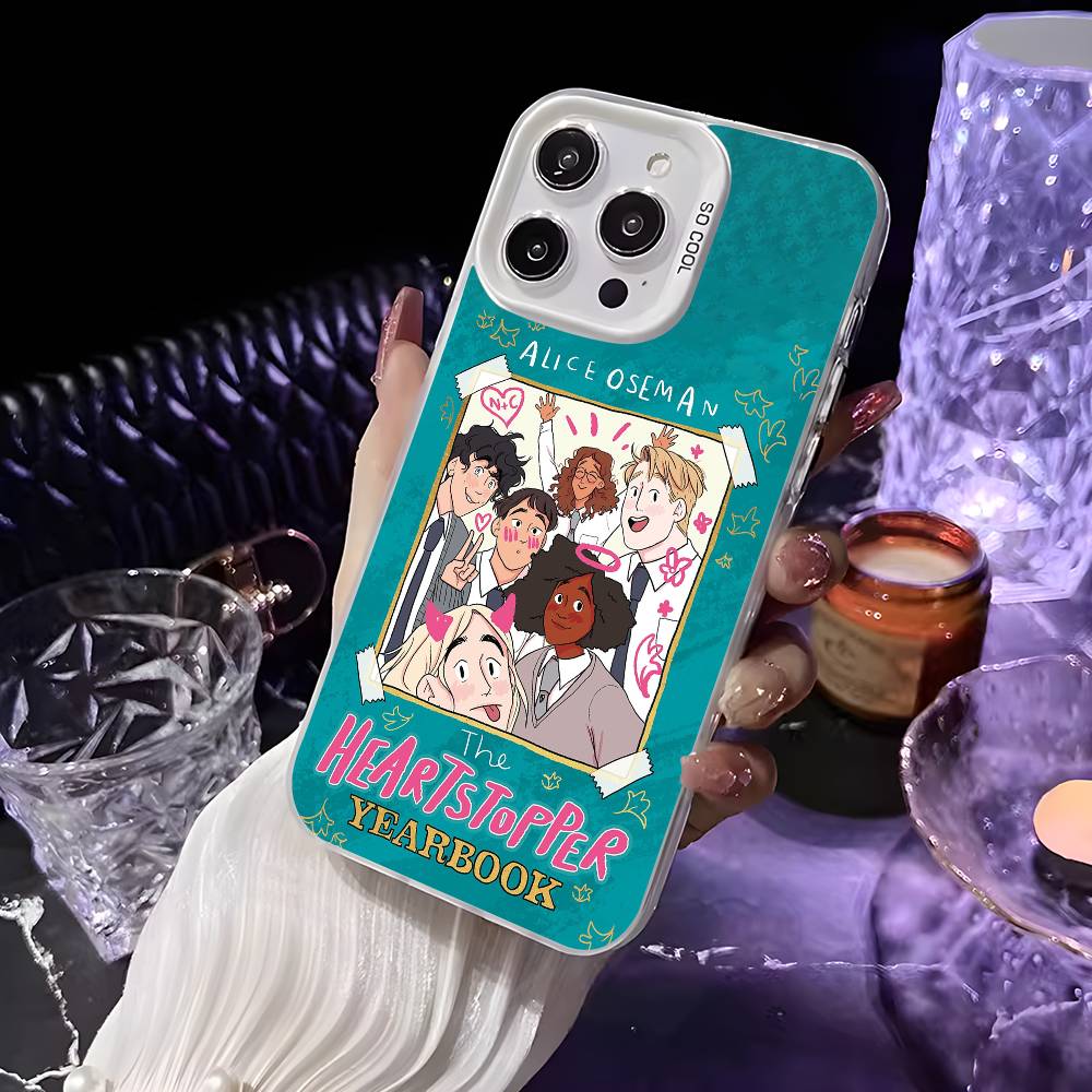Gay TV H-Heartstopper Θήκη Κινητού Για iPhone 16 15 14 13 12 11 Pro Max Λευκή Ματ Λέιζερ Μεταλλική Aurora Funda
