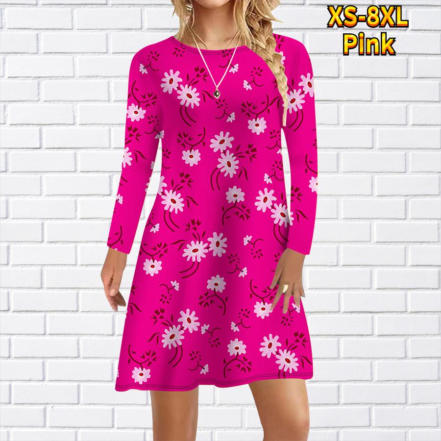 Женское повседневное платье с принтом Plumeria Rubra — фото 5