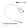 3.5mm AUX Stereo Plugs to USB Converter Aux Cable Cord For Car MP3 Speaker