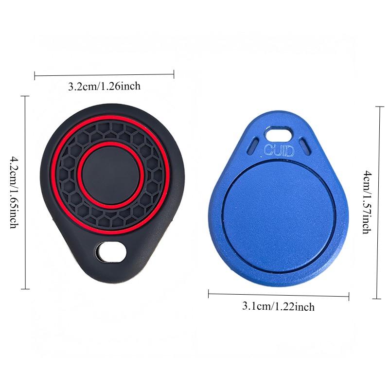 

Access Card Case Silicone Card Holder Keychain Key Ring Door Lock Access Tags Id Card Case Keychain Access Card Bag