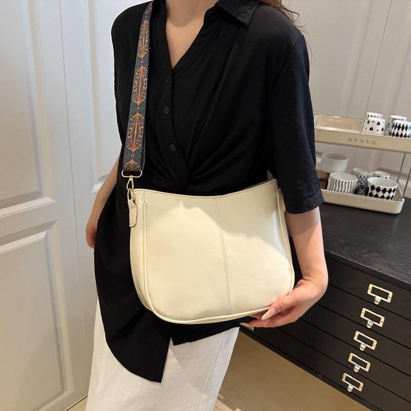Sommer neue große Kapazität schlicht lässig einfarbig bequem breiter Schultergurt vielseitige Tragetasche Einzel-Schulter Umhängetasche