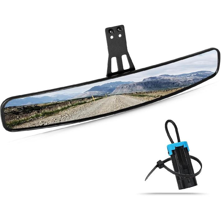 

Panoramic Convex Ranger Rear View Mirrors Compatible with 2017-2025 Polaris Ranger 500 570 900 XP 1000 XP/Crew Mirrors Factory Present Drop Down