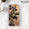AK47 Handgun Gun Bullets Funda Case para Apple iPhone 14 11 13 12 Pro 7 XR X XS Max 8 Plus 6 6S 14Pro Preto Soft Phone Shell