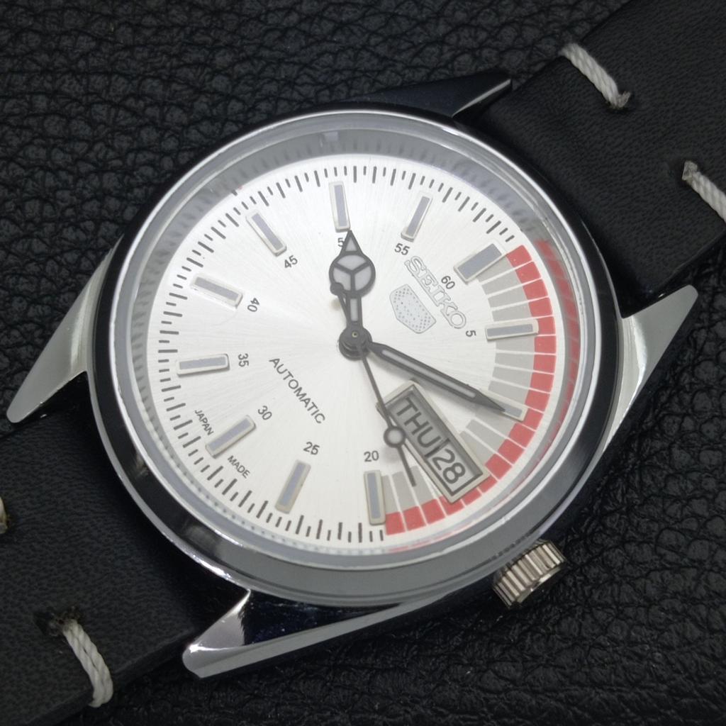 JAPAN VINTAGE REFURBISHED SEIKO 5 AUTOMATIC 6309A MENS SILVER WATCH A440851-9 Sk-a440851-1