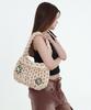 Acho Daisy Knitted Pompon Shoulder Bag_Beige