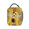 Yayoi Kusama Abstract Face Lunch Bag Japanese Artist Casual Lunch Box For Child Picnic Cooler Bag Oxford Thermal Tote Handbags