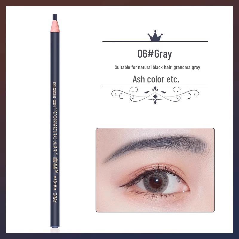 Waterproof Eyebrow Pencil with String, Fine Tip & Carving Knife for Beginners - Natural & Sweatproof.