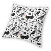 Monochrome Birds Of Brisbane Square Pillowcase Polyester Linen Velvet Printed Zip Decorative Pillow Case Sofa Cushion Cover